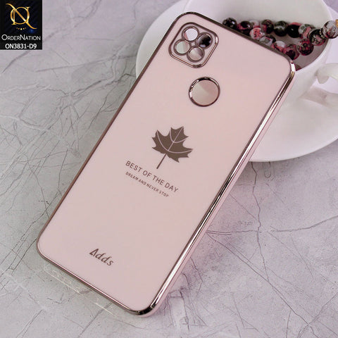 Xiaomi Redmi 9C Cover - Design 9 - New Electroplating Borders Maple Leaf Camera Protection Soft Silicone Case