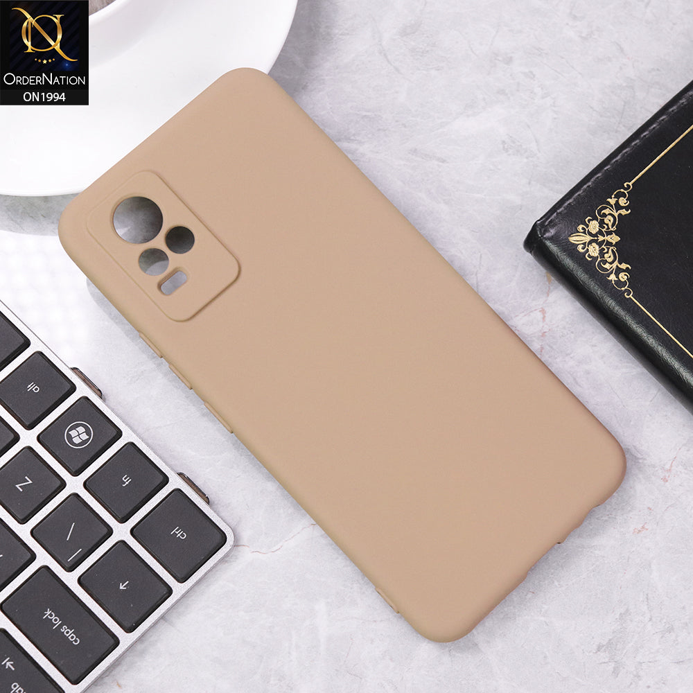 Vivo V21e Cover - Desert - Matte Shockproof Sillica Gel Soft Case