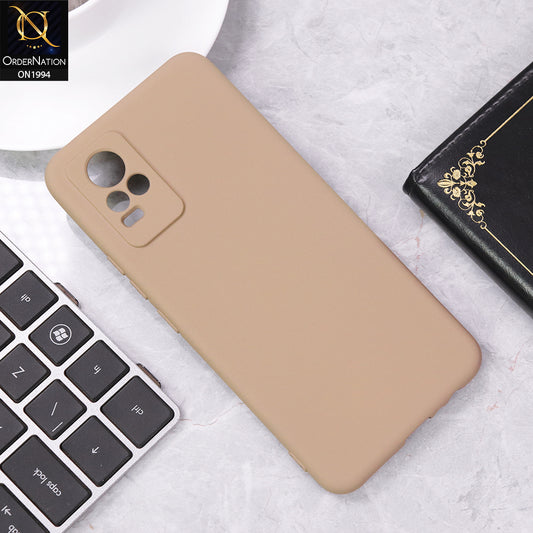Vivo V21e Cover - Desert - Matte Shockproof Sillica Gel Soft Case