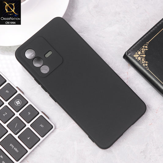 Vivo S12 Cover - Black - Matte Shockproof Sillica Gel Soft Case