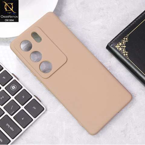 Vivo V29 Cover - Desert - Matte Shockproof Sillica Gel Soft Case
