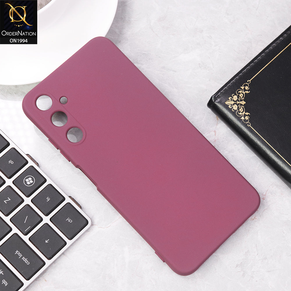 Samsung Galaxy A05s - Maroon - Matte Shockproof Sillica Gel Soft Case