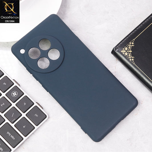 OnePlus 12R Cover - Midnight Blue - Matte Shockproof Sillica Gel Soft Case