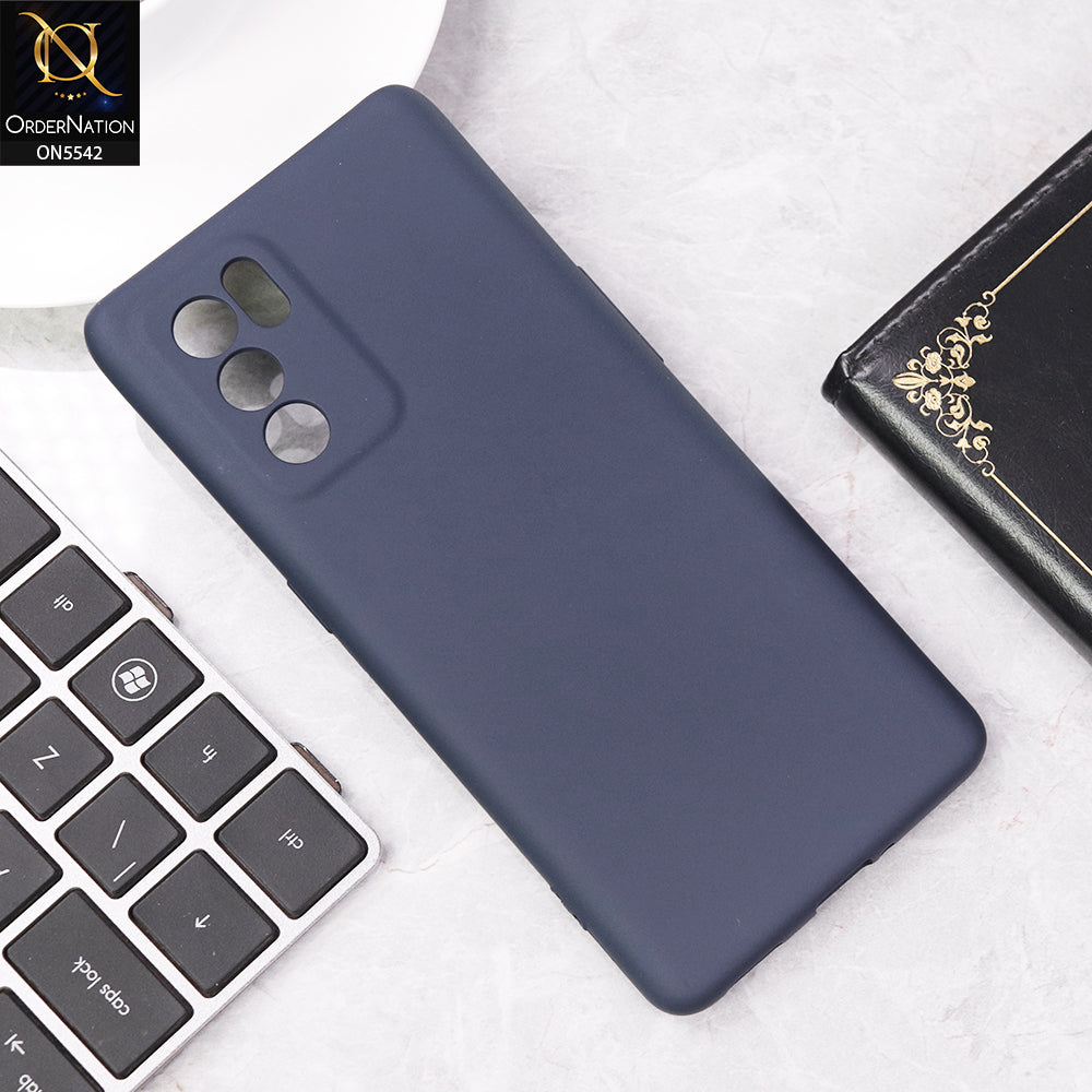 Oppo Reno 6 Pro 5G Cover - Blue - New Premium High Quality Matte Sillica Gel Soft Case