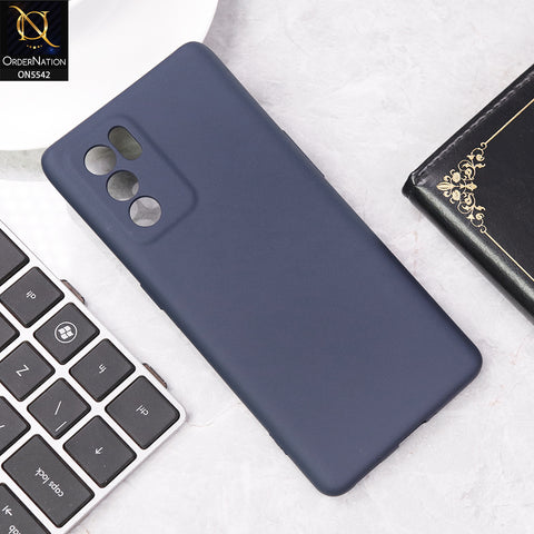 Oppo Reno 6 Pro 5G Cover - Blue - New Premium High Quality Matte Sillica Gel Soft Case