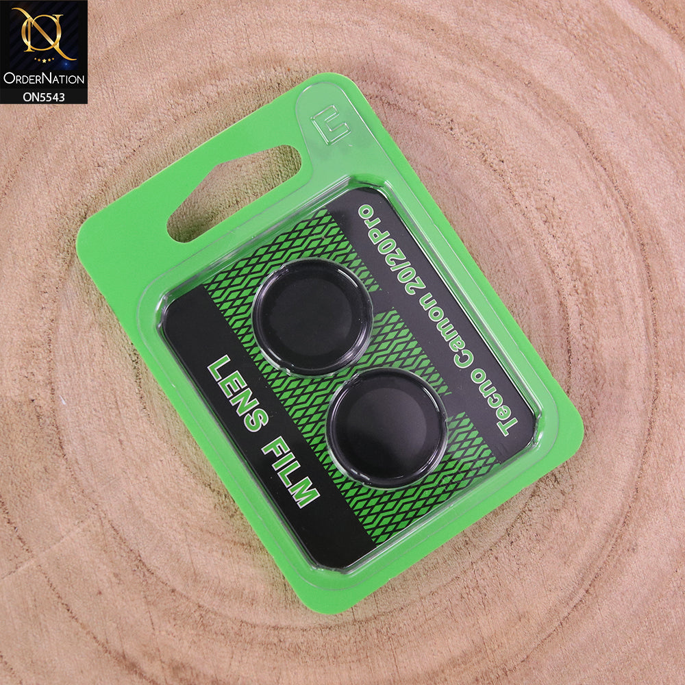 Tecno Camon 20 Camera Protector - Black - Lens Film Anti Scratch Protective Camera Lens Protector