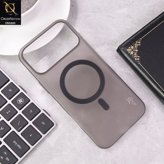 iPhone 17 Pro Max Cover - Black - Ultra Thin Magnetic Translucent Case Compatible with Magsafe