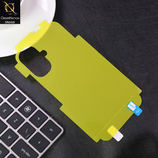Tecno Spark Go 2 Back Sheet - Transparent - Hydro Jell Skin Film Unbreakable Back Sheet