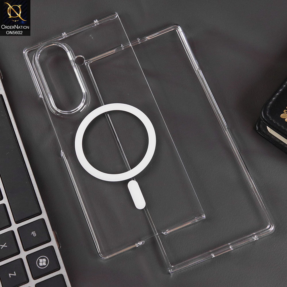 Samsung Galaxy Z Fold 7 Cover - Transparent - New Premium J-Case  High Quality Clear Shell Case