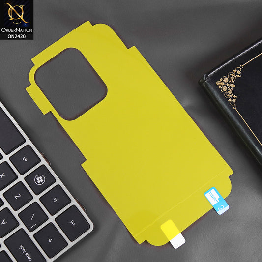 Xiaomi Redmi 15C 4G Back Sheet - Transparent - Hydro Jell Skin Film Unbreakable Back Sheet