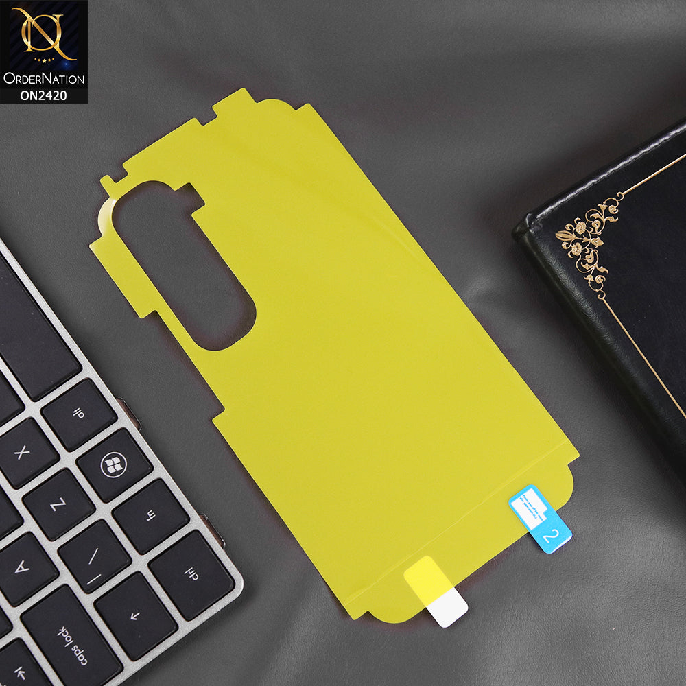 Vivo Y400 Back Sheet - Transparent - Hydro Jell Skin Film Unbreakable Back Sheet