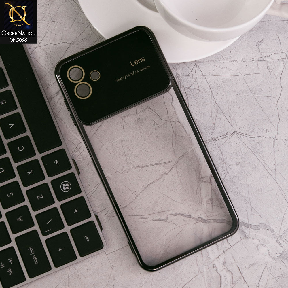 Samsung Galaxy M13 5G Cover - Black - New Color Electroplating Borders Camera Lens Soft Transparent Case