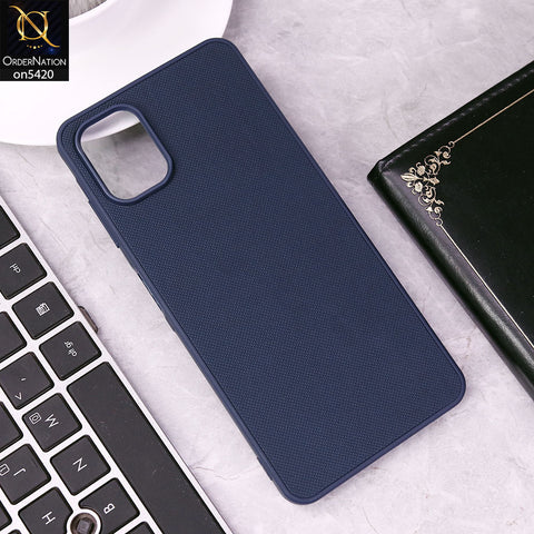 Samsung Galaxy A06 Cover - Blue - New Dotted Leather Texture Soft Borders Case
