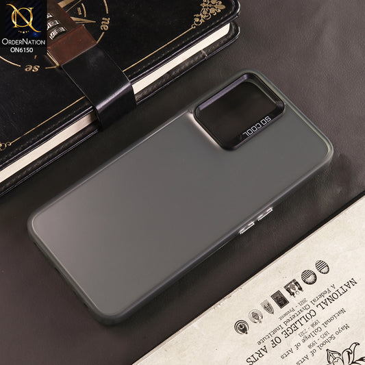 Oppo A36 Cover - Gray - New Luxury Matte Metallic Bumper Case With Soft Borderes Protection