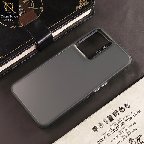 Oppo A36 Cover - Gray - Lightweight Frosted Pearl Finish Anti-Fingerprint Shockproof Soft Borders Case