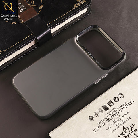 iPhone 18 Pro Cover - Gray - Lightweight Frosted Pearl Finish Anti-Fingerprint Shockproof Soft Borders Case