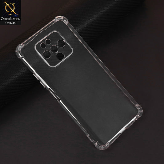 Tecno Camon 16 Premier Cover - Transparent - Soft 4D Design Shockproof Silicone Transparent Clear Camera Protection Case