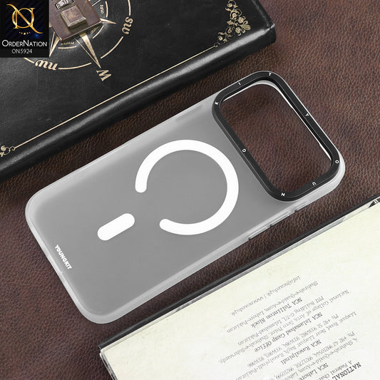iPhone 17 Pro Max Cover - Gray - New YOUNGKIT Premium Semi Transparent With Magsafe and Metal Camera Ring Case