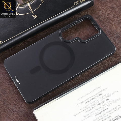 Samsung Galaxy S25 Ultra Cover - Black - New YOUNGKIT Premium Semi Transparent With Magsafe and Metal Camera Ring Case