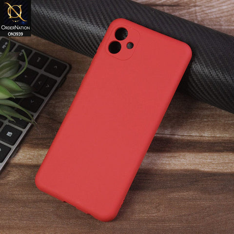 Samsung Galaxy M13 5G Cover - Red - Soft Shockproof Sillica Gel Camera Protection Case