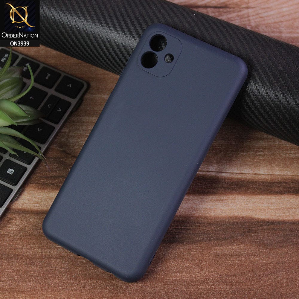 Samsung Galaxy A04 Cover - Midnight Blue -  Soft Shockproof Sillica Gel Camera Protection Case
