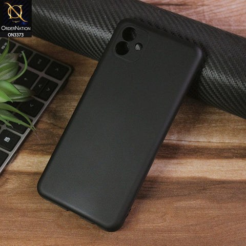 Samsung Galaxy A04 Cover - Black -  Soft Shockproof Sillica Gel Camera Protection Case