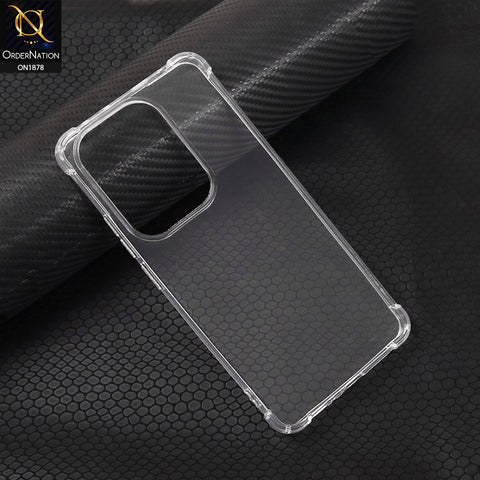 Xiaomi Poco M6 Pro 4G Cover - Soft 4D Design Shockproof Silicone Transparent Clear Camera Protection Case