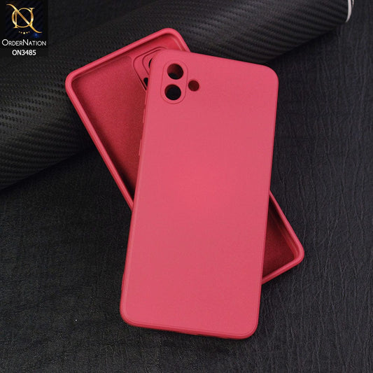 Samsung Galaxy A04 Cover - Red - ONation Silica Gel Series - HQ Liquid Silicone Elegant Colors Camera Protection Soft Case