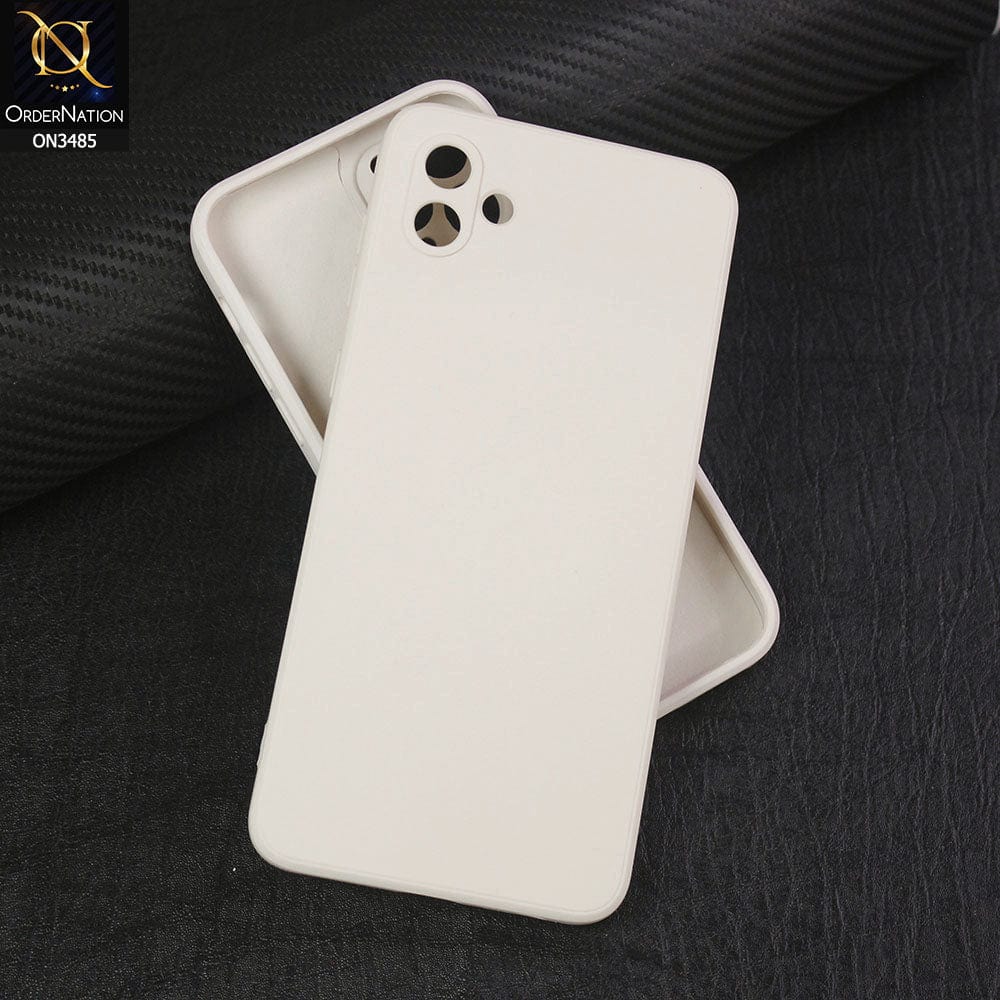 Samsung Galaxy M13 5G Cover - Off-White (Not Pure White) - ONation Silica Gel Series - HQ Liquid Silicone Elegant Colors Camera Protection Soft Case