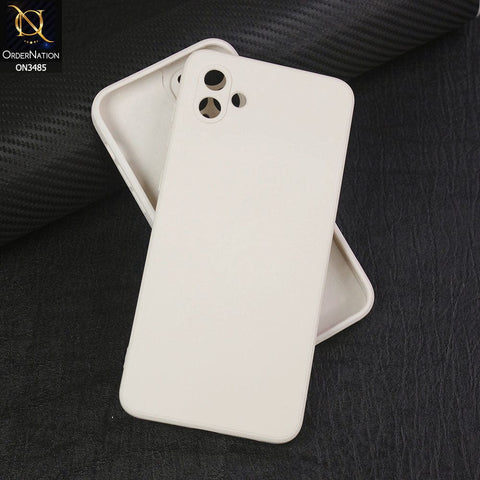 Samsung Galaxy M13 5G Cover - Off-White (Not Pure White) - ONation Silica Gel Series - HQ Liquid Silicone Elegant Colors Camera Protection Soft Case