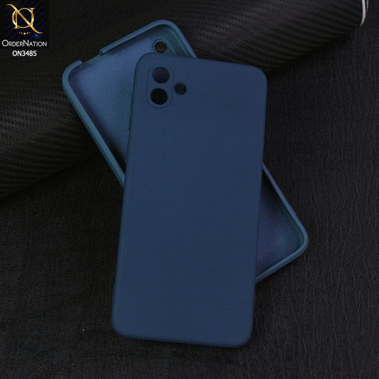 Samsung Galaxy A04 Cover - Blue - ONation Silica Gel Series - HQ Liquid Silicone Elegant Colors Camera Protection Soft Case