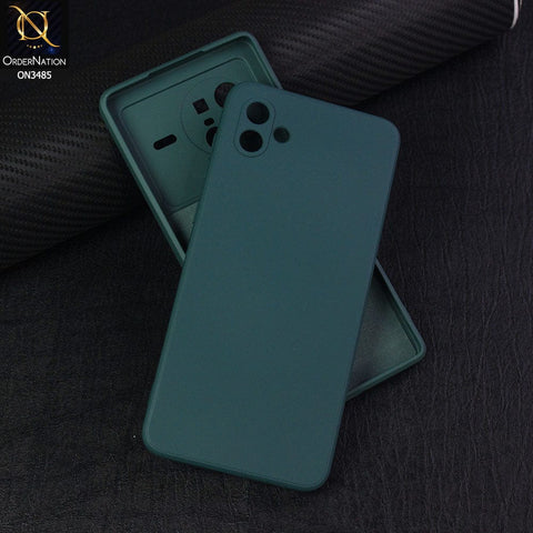 Samsung Galaxy M13 5G Cover - Dark Green - ONation Silica Gel Series - HQ Liquid Silicone Elegant Colors Camera Protection Soft Case