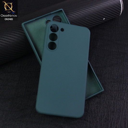 Samsung Galaxy S23 Plus 5G Cover - Dark Green - ONation Silica Gel Series - HQ Liquid Silicone Elegant Colors Camera Protection Soft Case