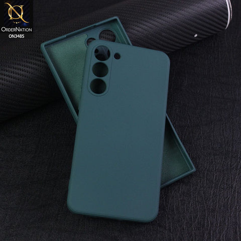 Samsung Galaxy S23 Plus 5G Cover - Dark Green - ONation Silica Gel Series - HQ Liquid Silicone Elegant Colors Camera Protection Soft Case