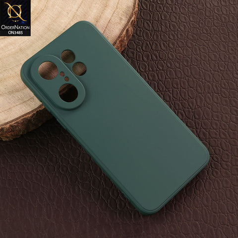 Vivo S30 Pro Mini Cover - Dark Green - ONation Silica Gel Series - HQ Liquid Silicone Elegant Colors Camera Protection Soft Case