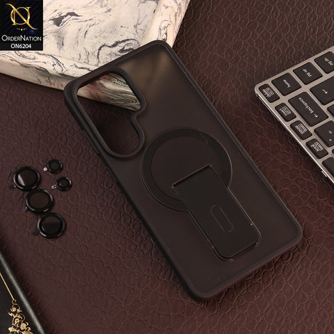 Samsung Galaxy S26 Ultra Cover - Black - Hybrid Phone Case with Foldable Stand Camera Protection & Lens