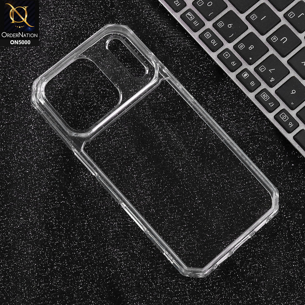 iPhone 17 Pro Max Cover - Transparent - High Quality Case Completely Clear and Scratch - Resistant Phone Soft Case