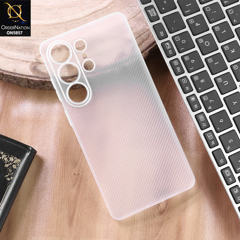 Samsung Galaxy S26 Ultra Cover - White - New Colored Semi-Transparent Ultra Thin Paper Shell Case