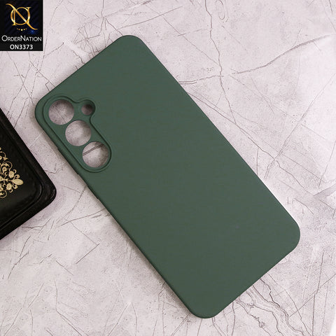 Samsung Galaxy A55 Cover - Weed Green - Soft Shockproof Sillica Gel Camera Protection Case