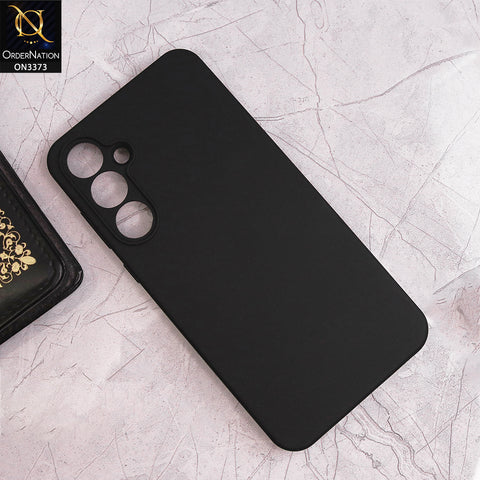 Samsung Galaxy A25 Cover - Black -  Soft Shockproof Sillica Gel Camera Protection Case