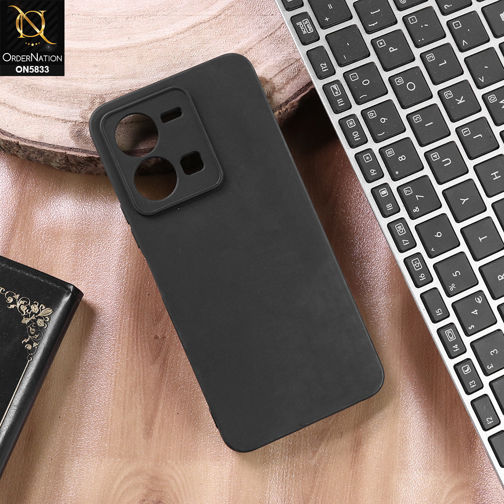 Vivo Y35 - Black - New Premium Quality Silicone Case Slim Protective Back Cover