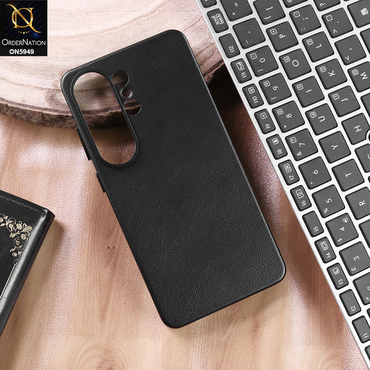 Samsung Galaxy S26 Ultra Cover - Black -  New Premium High Grade Quality Leather Textured Case