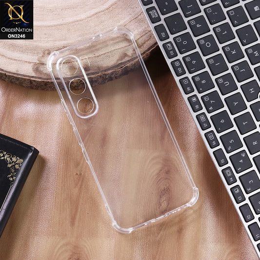 Infinix Hot 60 Pro Cover - Transparent - Soft 4D Design Shockproof Silicone Transparent Clear Camera Protection Case