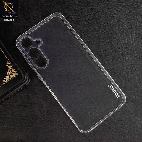 Samsung Galaxy A55 Cover - Transparent - EOURO Shock Resistant Soft Silicone Camera Protection Case