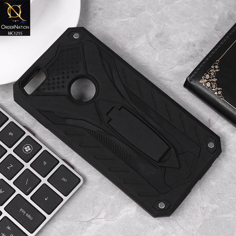 iPhone 6s Plus / 6 Plus Cover - Black - Luxury Hybrid Shockproof Stand Case