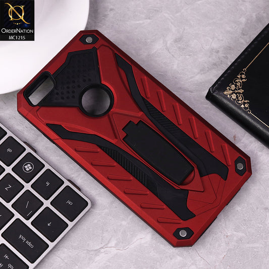iPhone 6s Plus / 6 Plus Cover - Red - Luxury Hybrid Shockproof Stand Case