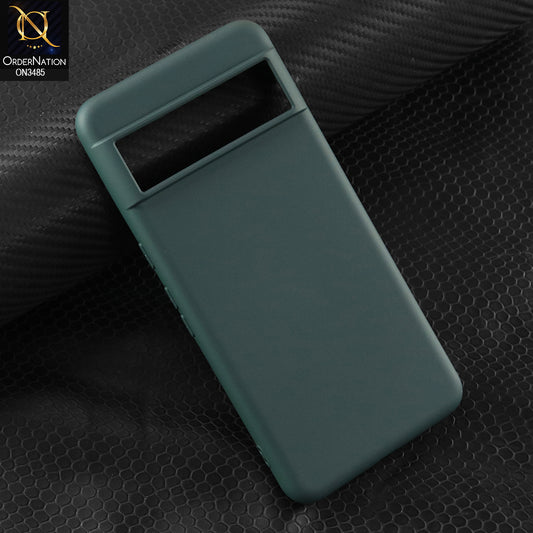 Google Pixel 8 Pro Cover - Dark Green - ONation Silica Gel Series - HQ Liquid Silicone Elegant Colors Camera Protection Soft Case