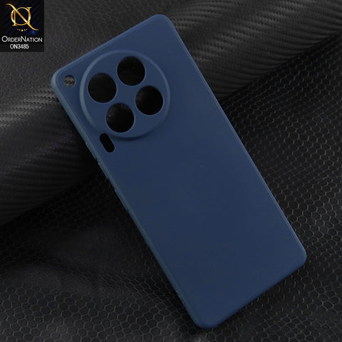 Tecno Camon 30 Cover - Blue - ONation Silica Gel Series - HQ Liquid Silicone Elegant Colors Camera Protection Soft Case