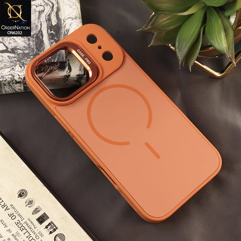 iPhone 17 Pro Max Cover - Orange - New Premium Quality Luxury Camera Lens Protection Case with Magnetic Ring