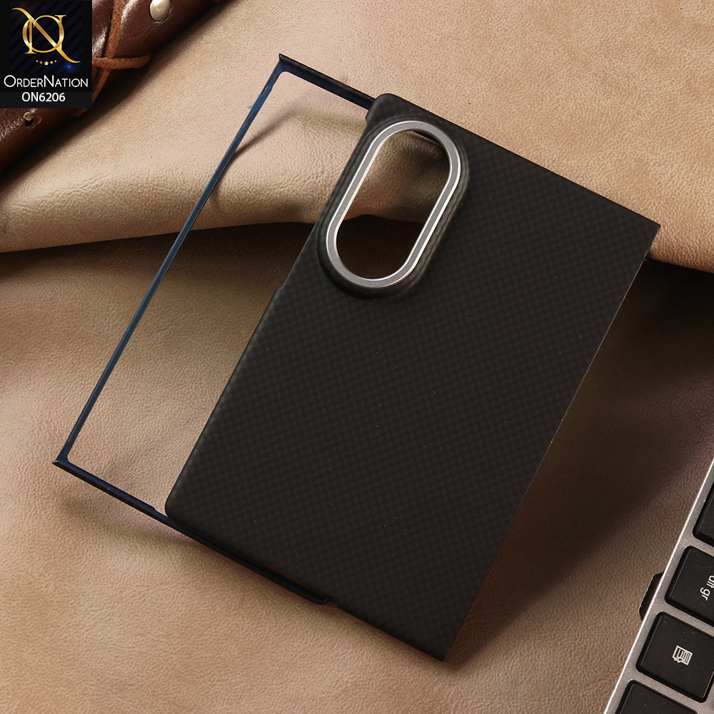Samsung Galaxy Z Fold 8 Cover - Black - New Premium Quality - X-LEVEL-MARS COLLECTION - Carbon Fiber Back MagSafe Case